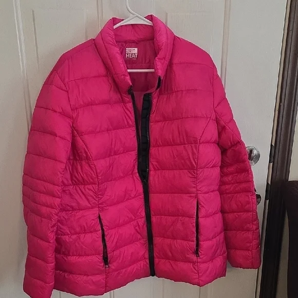 32 Degrees Hot Pink Quilted Puffer Jacket - Picture 1 of 4